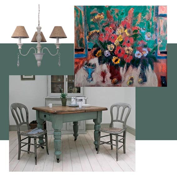 Картина в кухне "Круглый стол" Скаргиной Л.