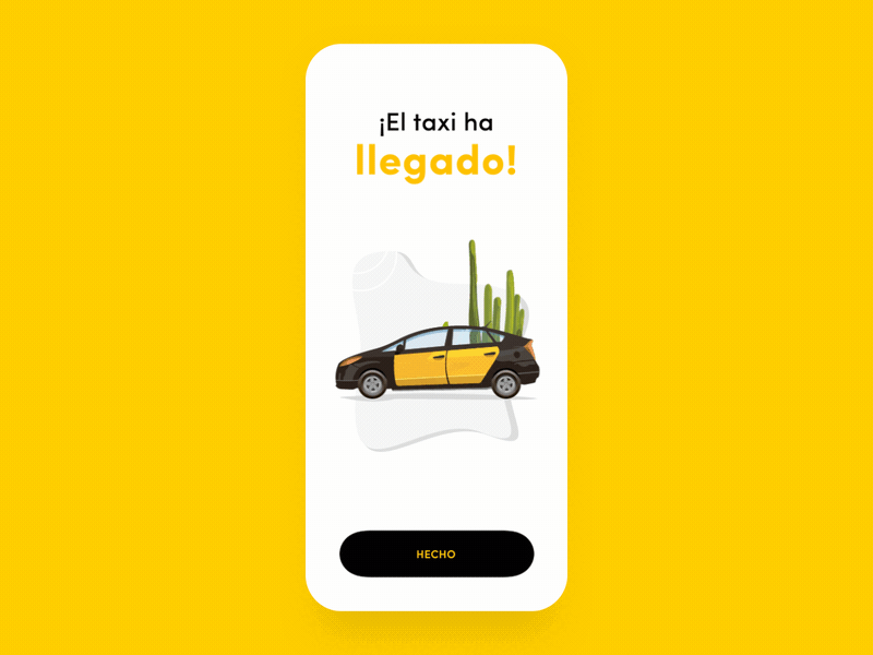 Taxi Application design by Taras Migulko