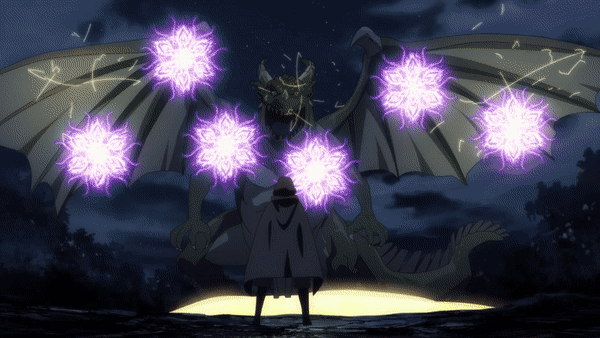 ГИФ'ка из аниме: выпил белого мага.