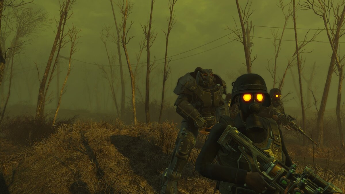 Бойцы Анклава зачищают зеленку