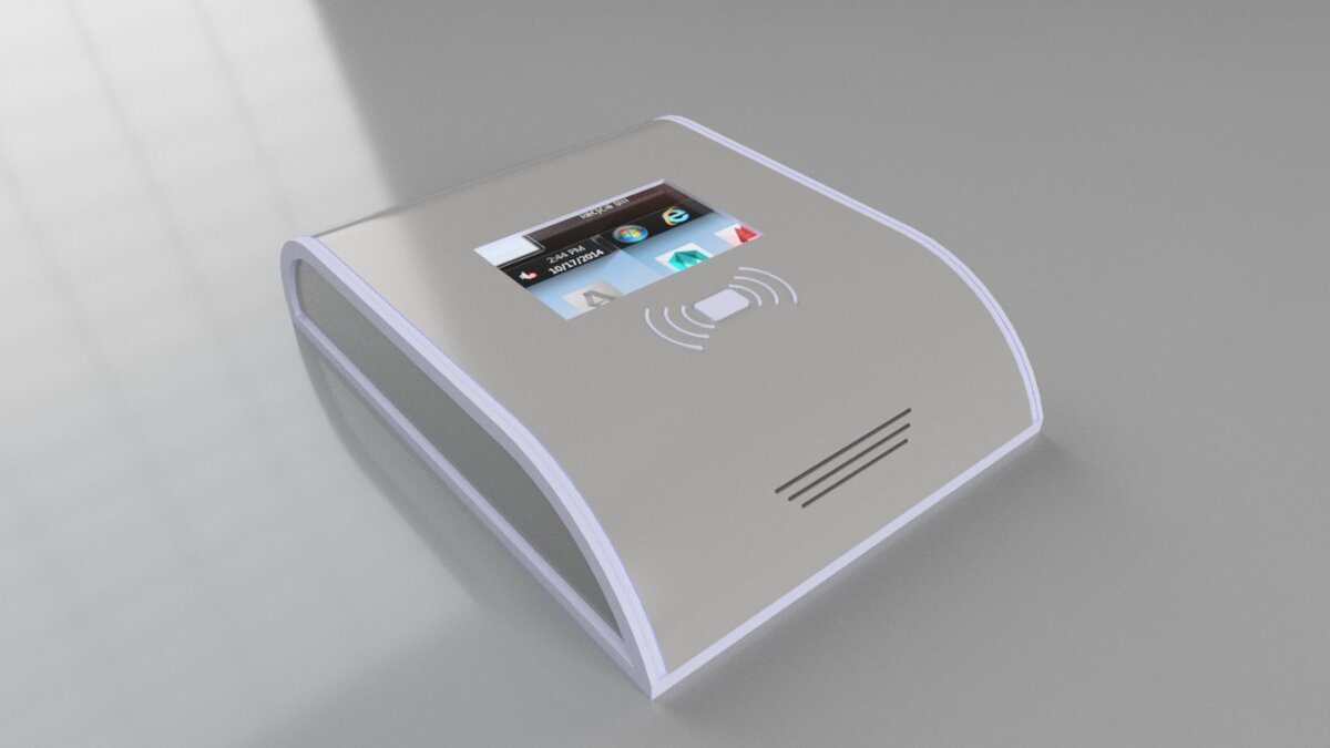 3Д модель корпуса устройства. Заказчик назвал ее "коробочка". Так и закрепилось за ней.