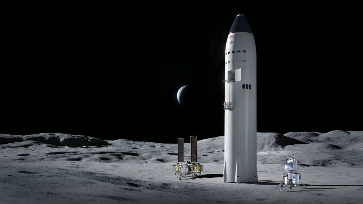 Рендер с тремя лендерами конкурса