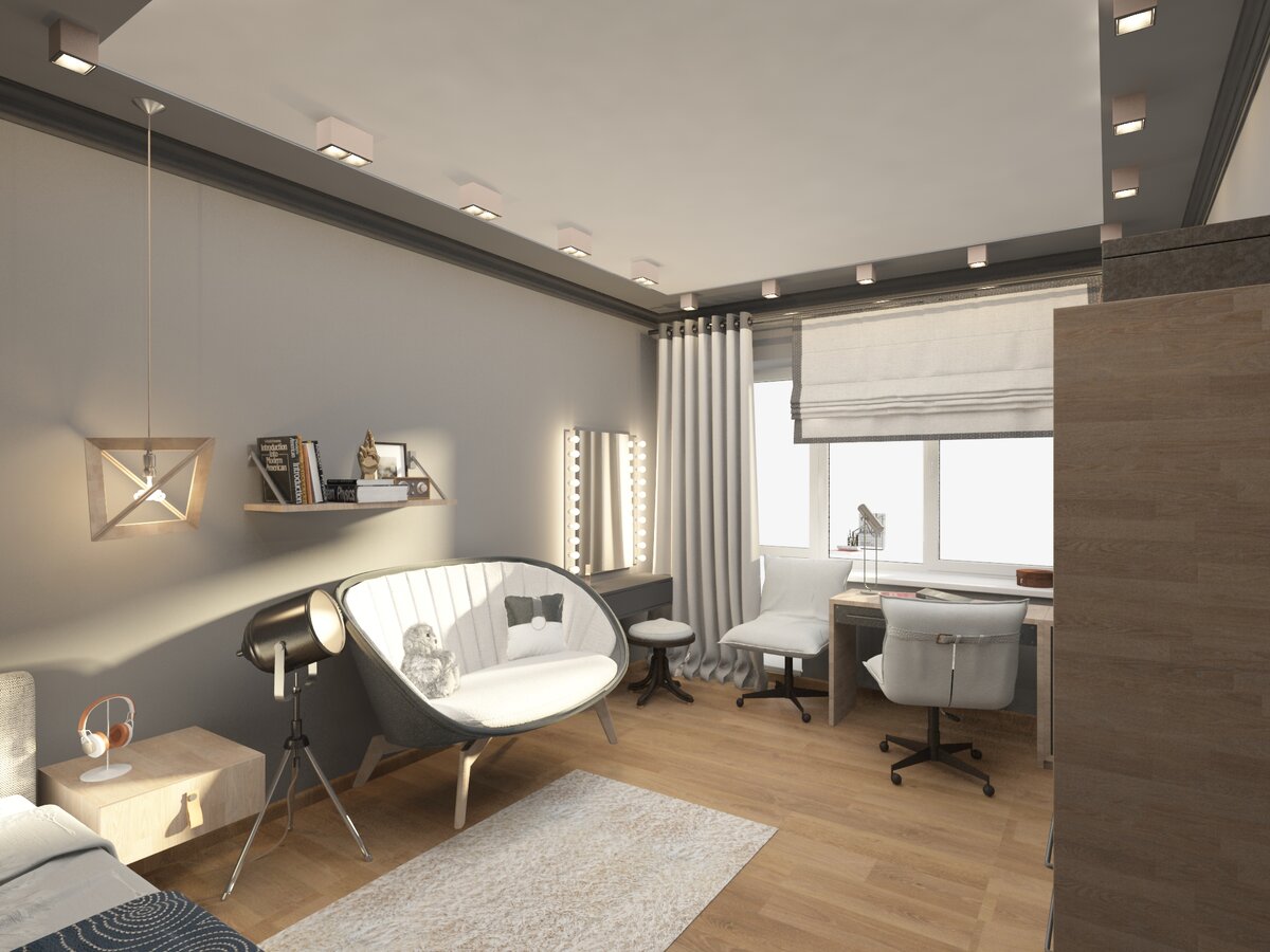 Дизайн интерьера комнаты подростка