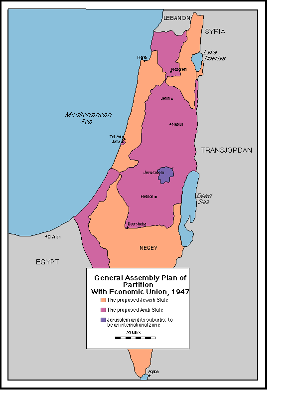 План оон по разделу палестины