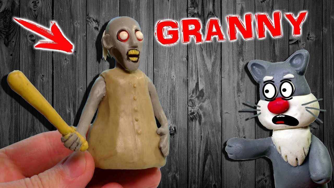 Лепим Бабушку Гренни Из Пластилина | Granny Horror from plasticine