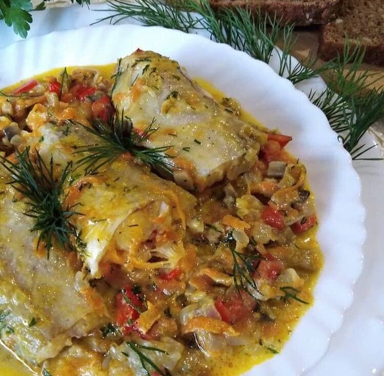 Филе рыбы с грибами и сыром - простой и вкусный рецепт с пошаговыми фото