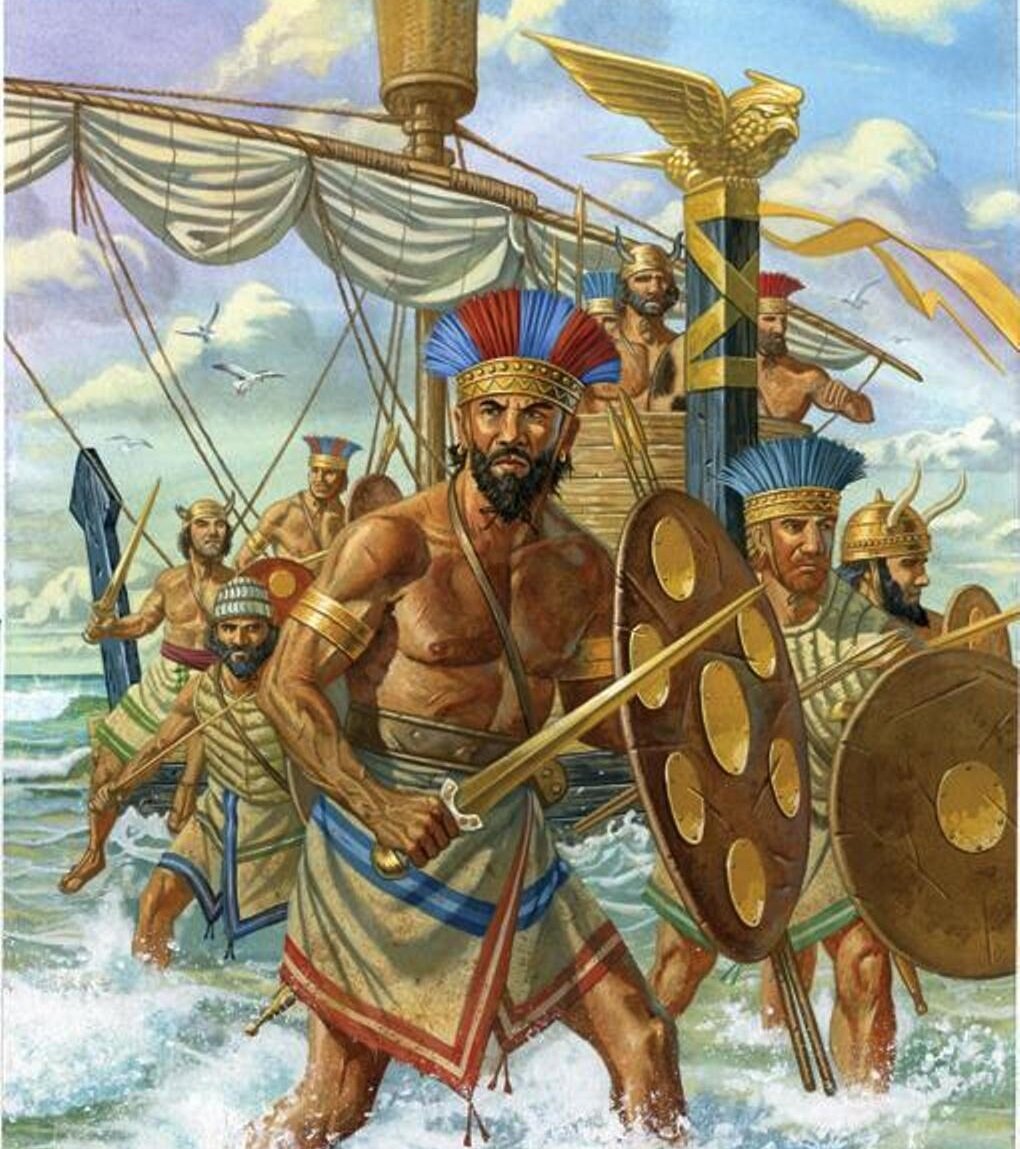 Моряки в век бронзы. Иллюстратор: Johnny Shumate