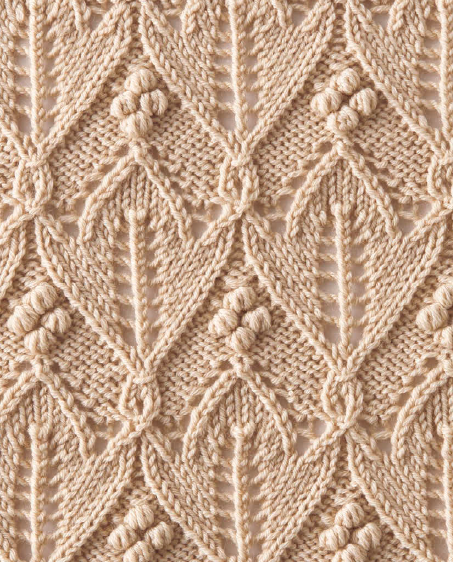 «Bobble in Honeycomb» knitting pattern