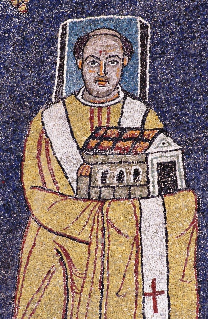 мозаики базилики санта-чечилия-ин-трастевере. треугольный нимб на иконах. квадратный нимб. квадратный нимб на иконах. фрески с разноцветными нимбами.