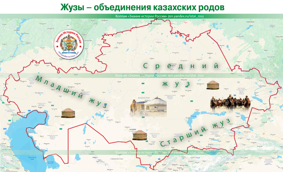 Жузы в казахстане карта