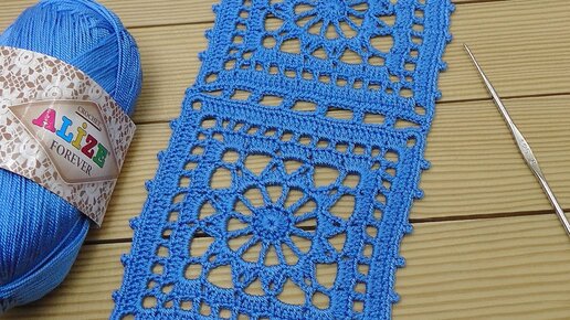 Замечательные КВАДРАТНЫЕ МОТИВЫ вязание крючком МК  Crochet Pattern knitting Tutorial for beginners