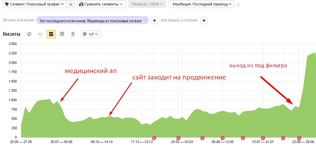 SEO-кейс: Продвижение интернет-магазина БАД от 3500 до 30000 посетителей ежемесячно