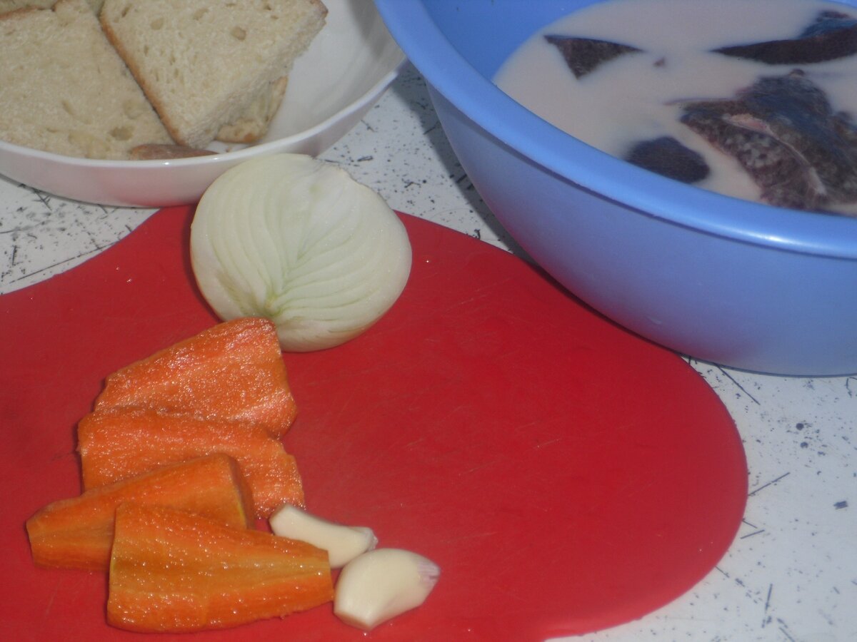 подготовим овощи и хлеб