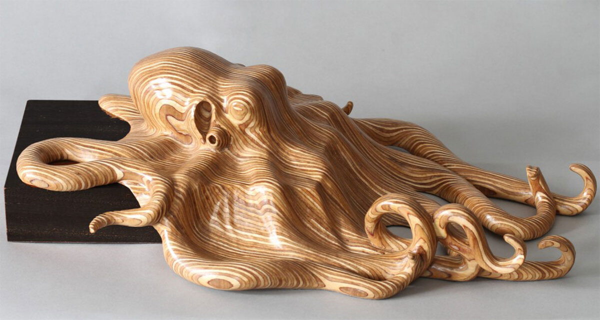 Осьминог https://www.billprickett.co.uk/sculpture-item/octopus-sculpture/