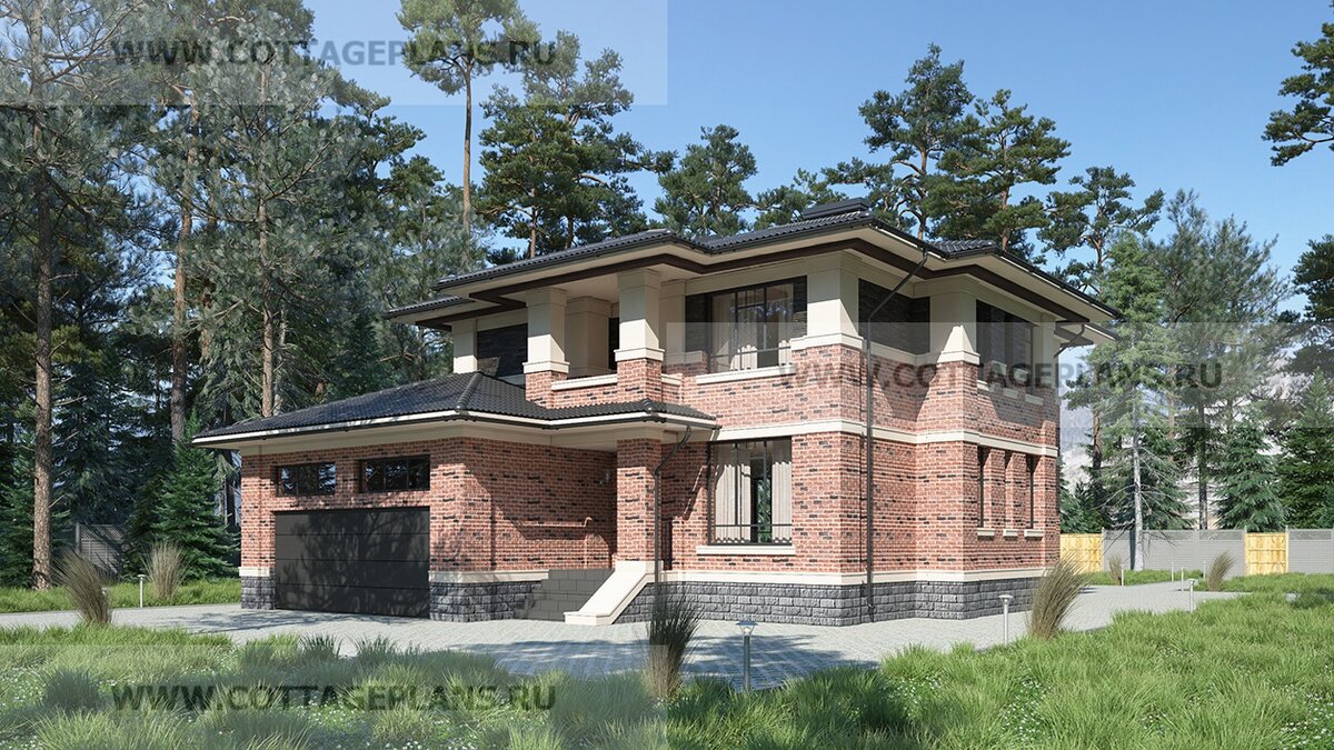 Фасад дома. Источник фото: https://www.cottageplans.ru