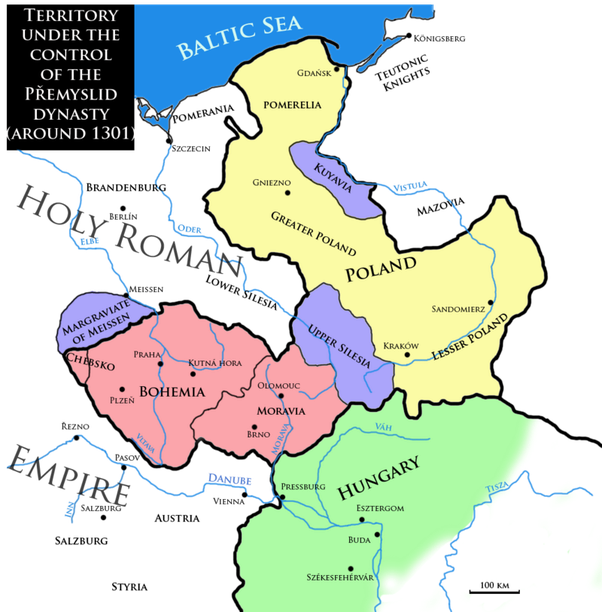 Карта приблизительно 1301 года.