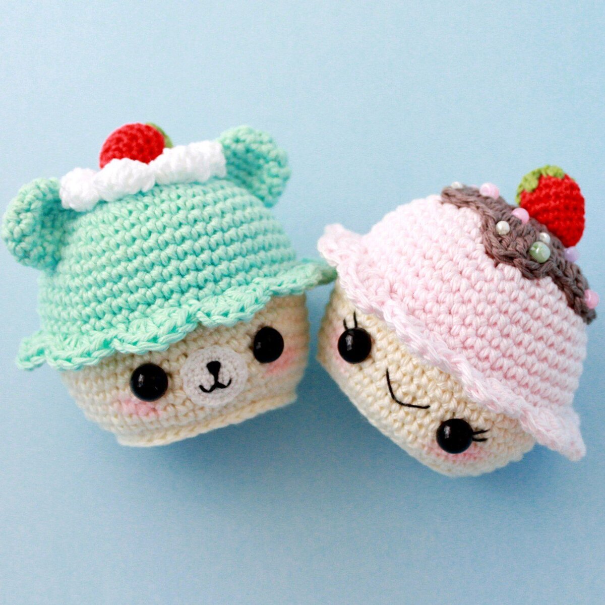 Амигуруми - Пироженки. Фото из открытого источника: Яндекс.Картинки