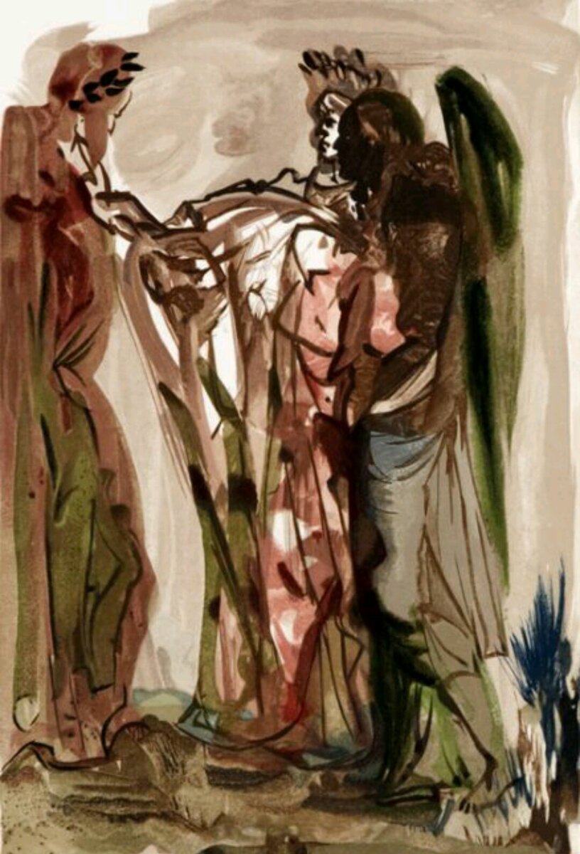 Гордецы, Сальвадор Дали. Серия "Божественная комедия". Цветная гравюра, 1959-1963 гг