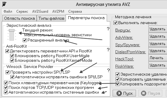 Антивирусная утилита AVZ