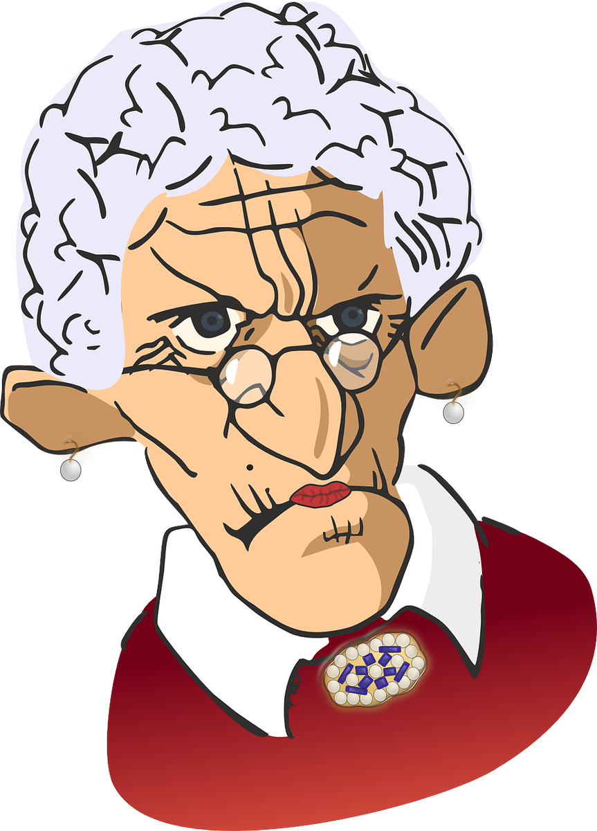 https://pixabay.com/ru/vectors/девица-бабушка-кормовой-очки-156097/