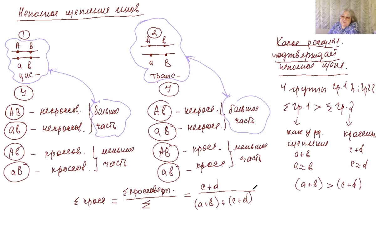 ЕГЭ 2020 и генетические страшилки. 2. Задачи на кроссинговер (секреты  расщепления, цис/транс-сцепление, число морганид) | Репетитор-профессионал  Богунова В.Г. | Дзен