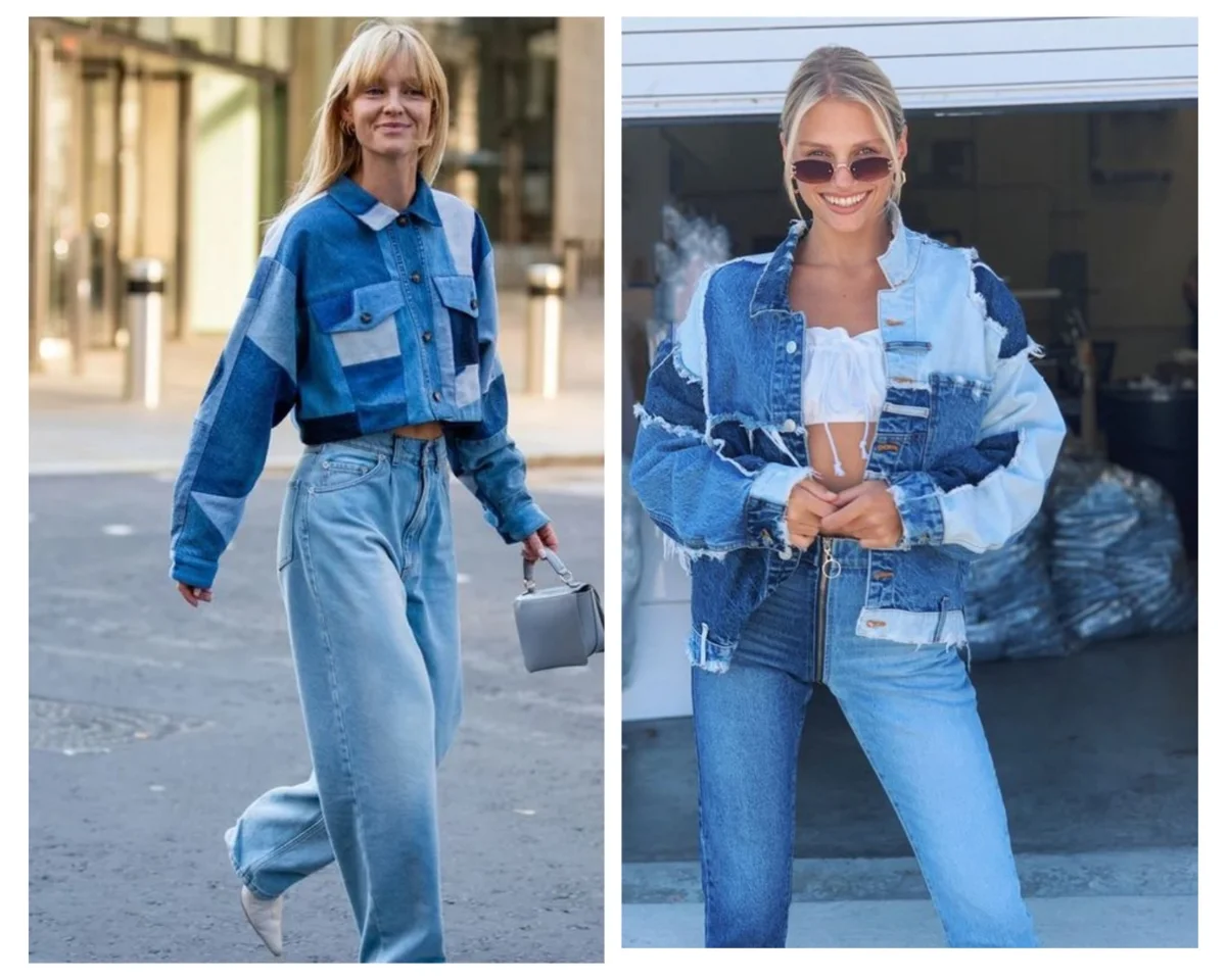 Фото 1, 2 - джинсовый пэчворк, источник сайт Pinterest.