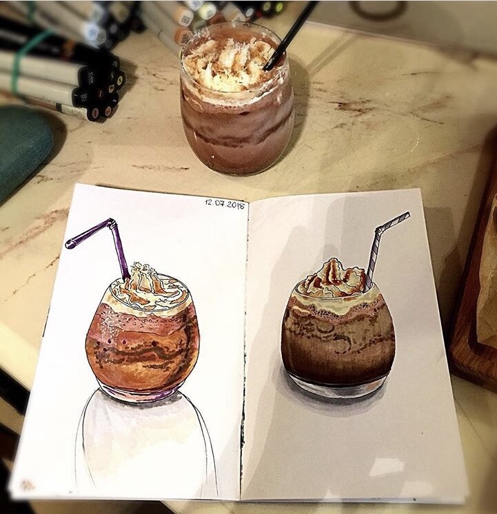 Фото из моего Instagram @mariaapikalova: слева работы Светы, справа - моя