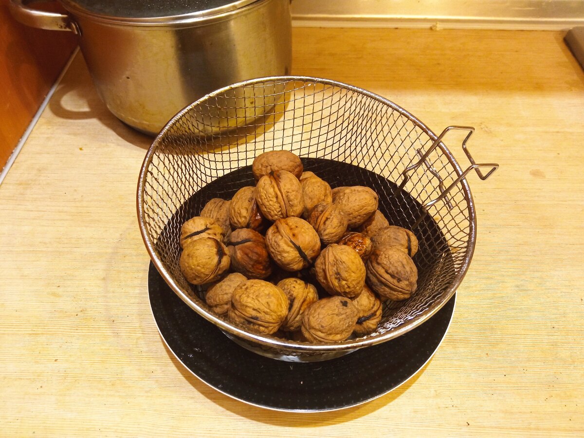 Просушка грецких орехов