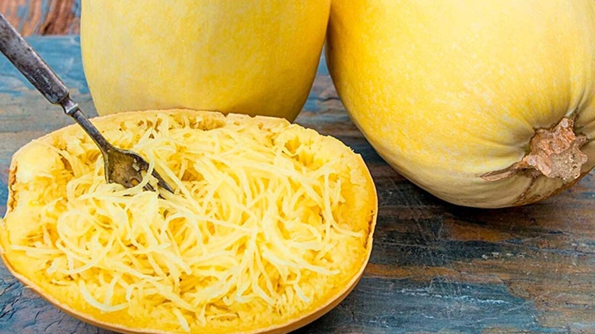 Кабачок-спагетти. Ставьте лайки. Подписывайтесь на мой канал!