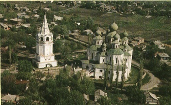 Войсковой Воскресенский собор в ст. Старочеркасской Ростовской области, на майдане (площади) которого 9 мая 1708 г. К.А. Булавин был избран войсковым атаманом.