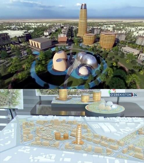 Проект Bukhara City. Кадры телеканала "Узбекистан 24"