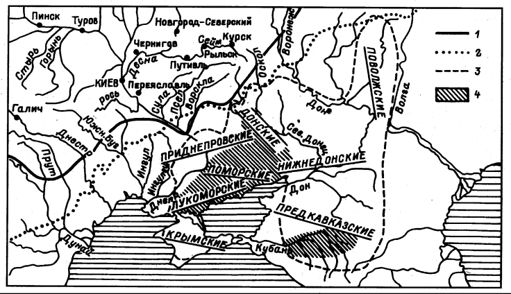 Половцы карта расселения