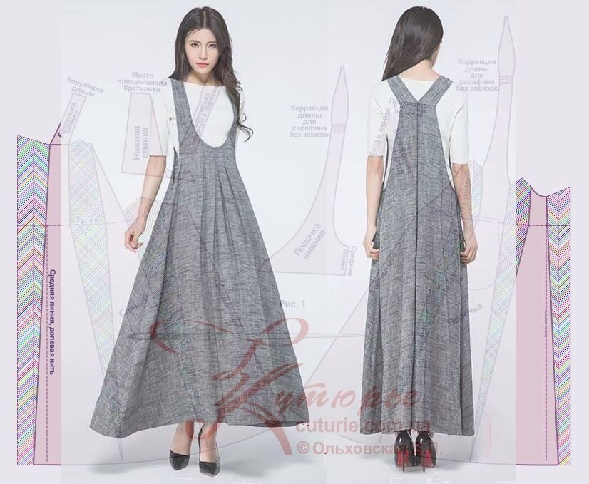 Фото летнего сарафана бохо сшитого по выкройке своими руками