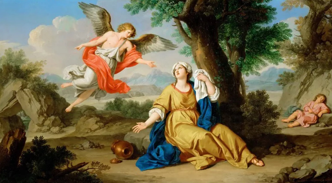 Картина Джузеппе Боттани "Агарь и Англел".