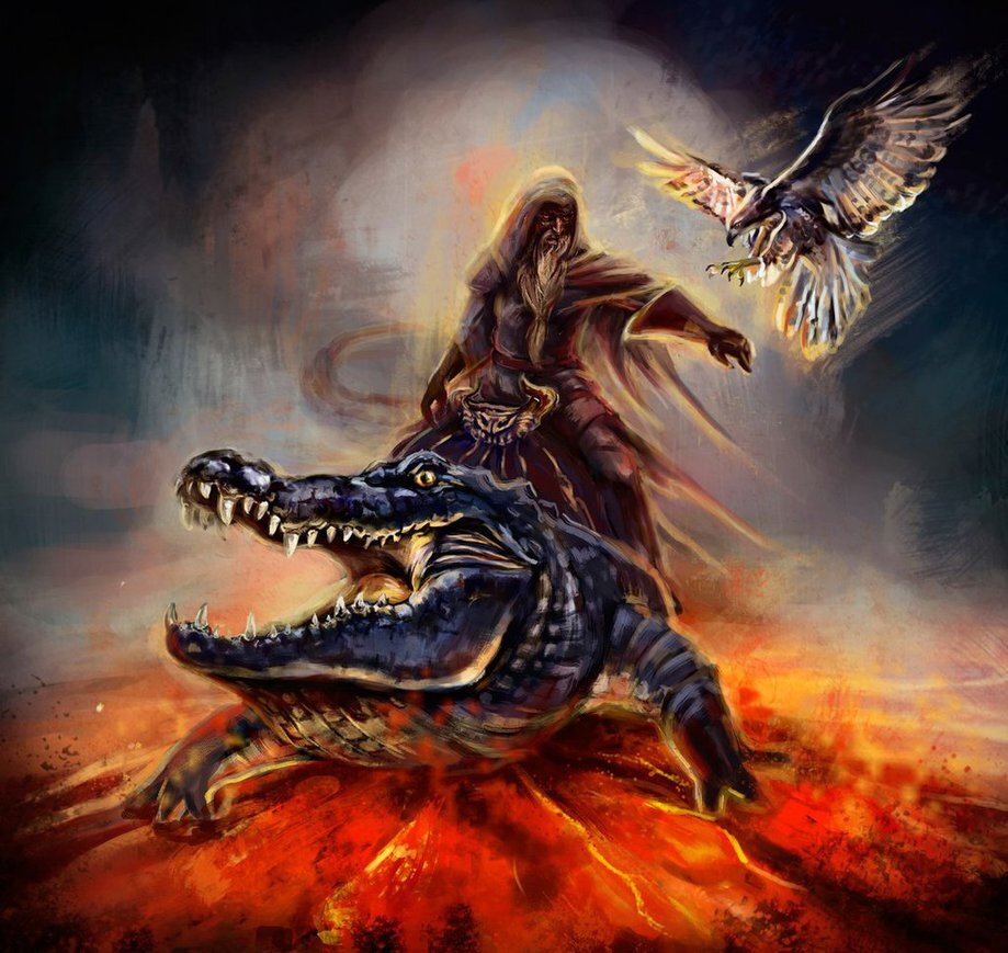 Один из вариантов облика Агареса, наиболее приближенный к описанию в гримуарах