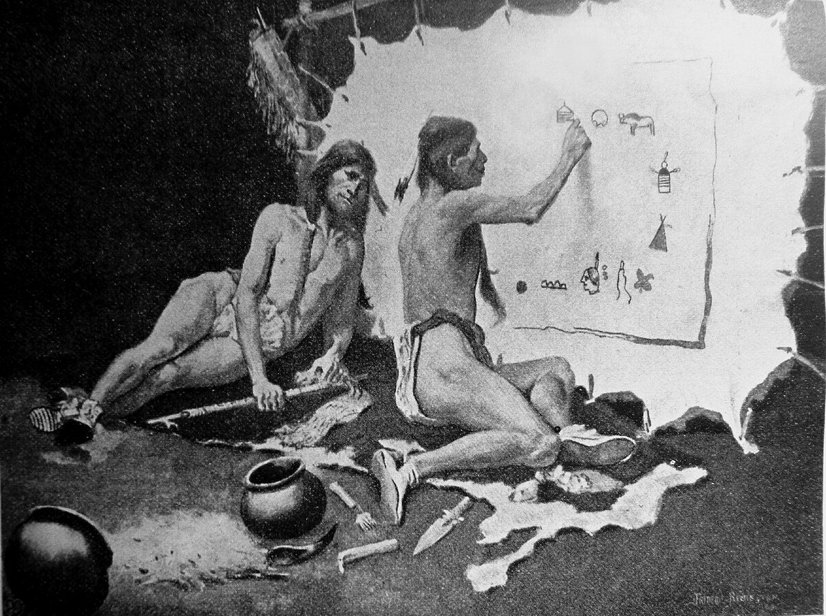 Ремингтон: Гайавата создаёт азбуку2.  Ремингтон: Гайавата создаёт азбуку 