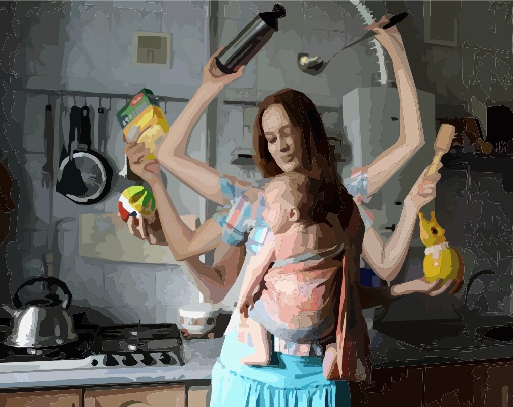 Мы конечно мужики - свиньи. Создаем семью вместе, а работу по дому выполняет всегда Жена.