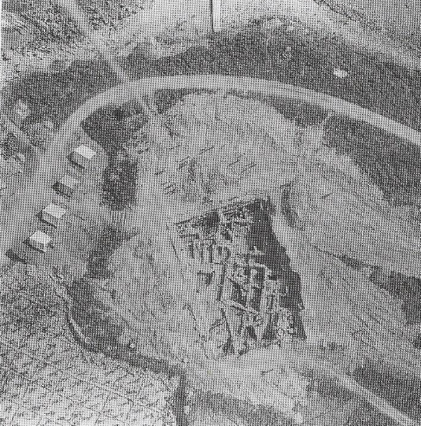 Съемка с водородного шара раскопок в Ливане, 1972 год