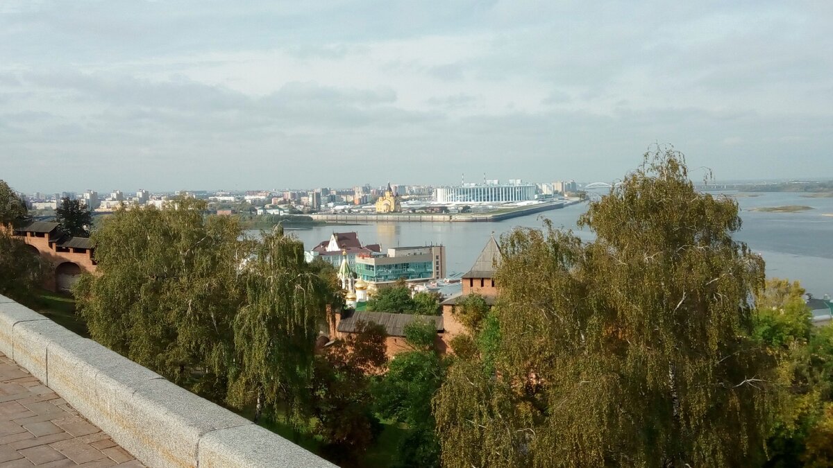 Вид на слияние Оки и Волги. Фото из личного архива