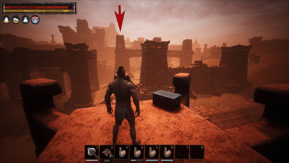 Карта в conan exiles