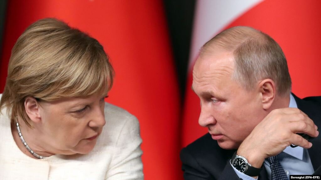 Ангела Меркель и Владимир Путин