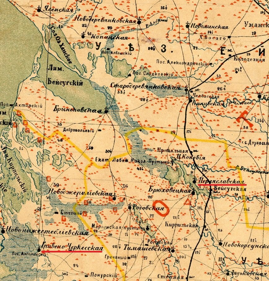 Карты старых хуторов