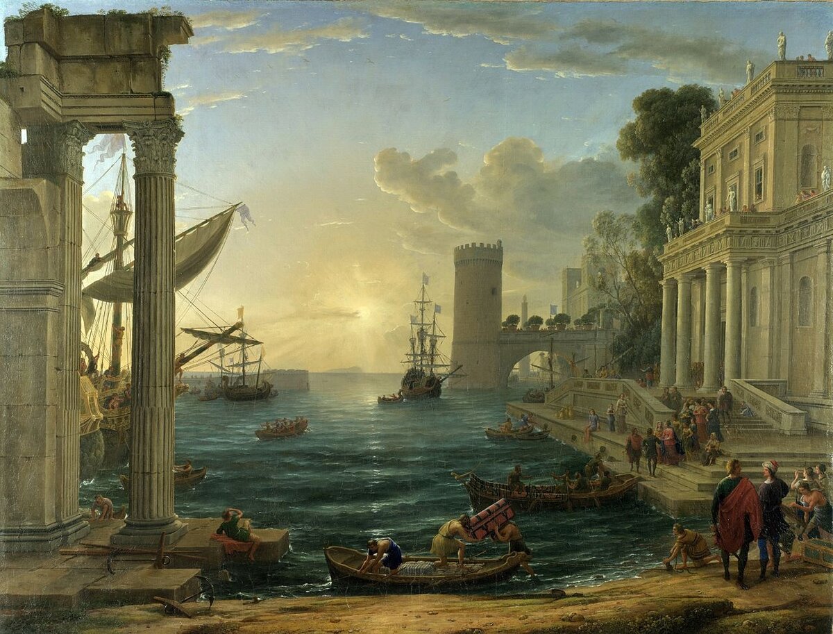 Клод Лоррен, "Отплытие царицы Савской", 1648