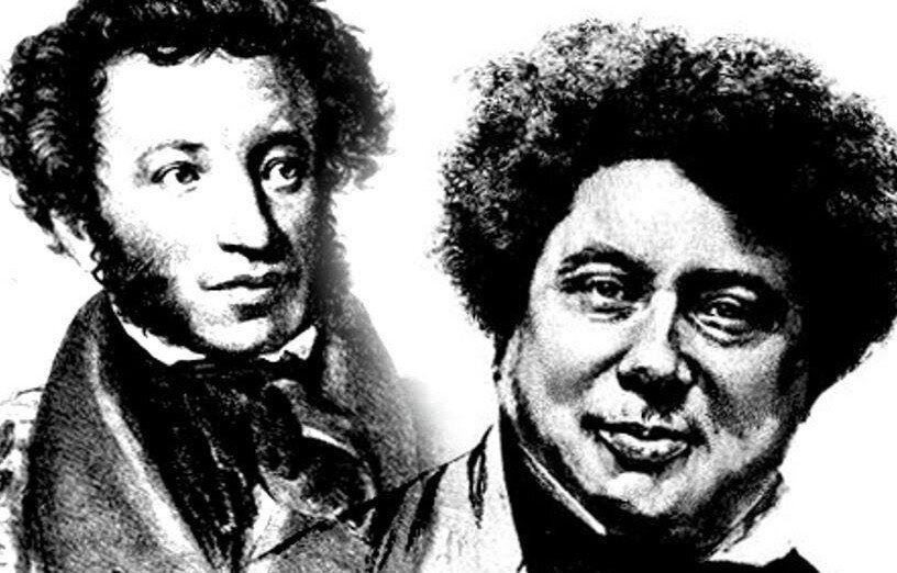 Александр Пушкин и Александр Дюма (отец)