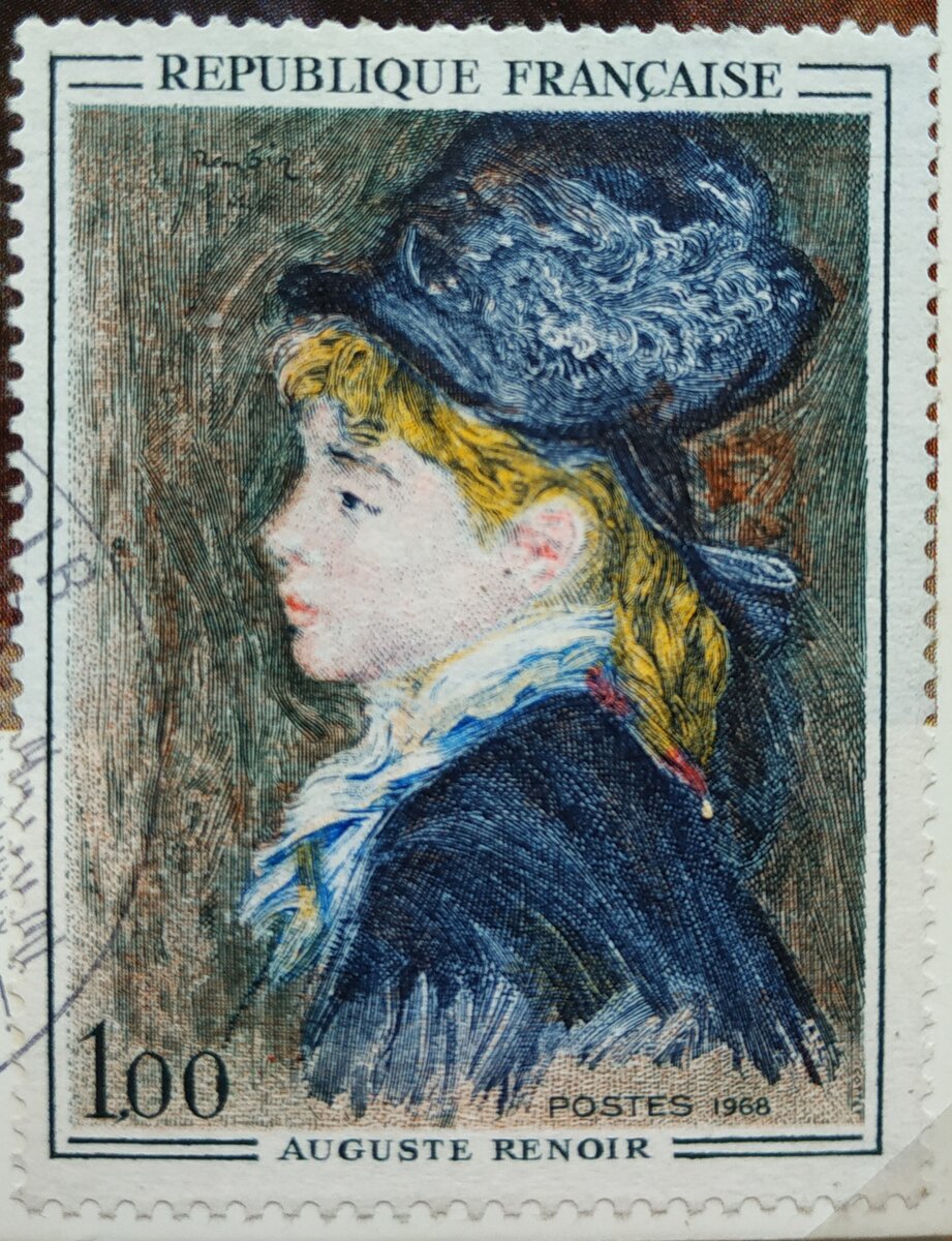 Марка. Ренуар. "Портрет Марго". Фото моё