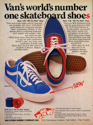 Vans Old skool 1970-ых
