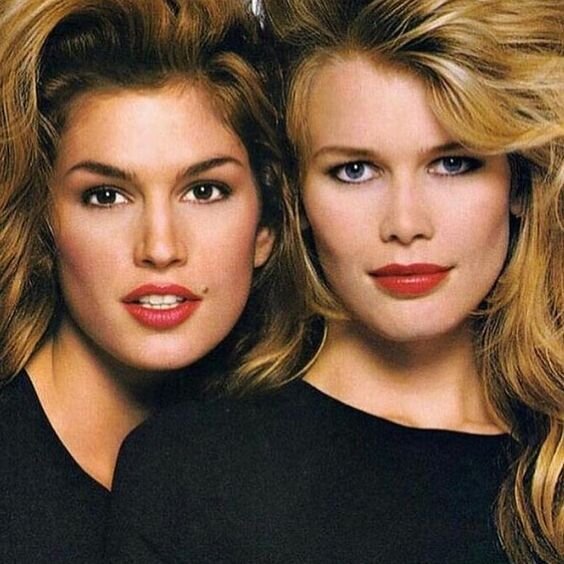 Кумиры 90-х: ТОП-модели Синди Кроуфорд и Клаудиа Шиффер