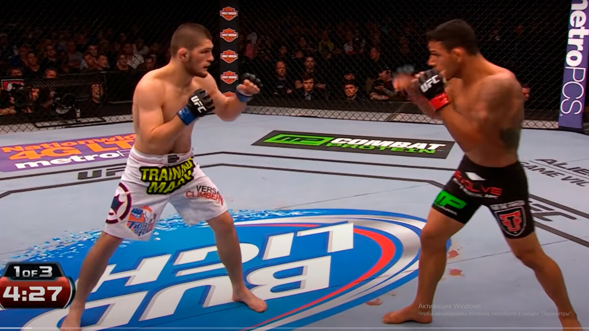 Хабиб Нурмагомедов — Рафаэль Дос Аньос (Видео боя) 