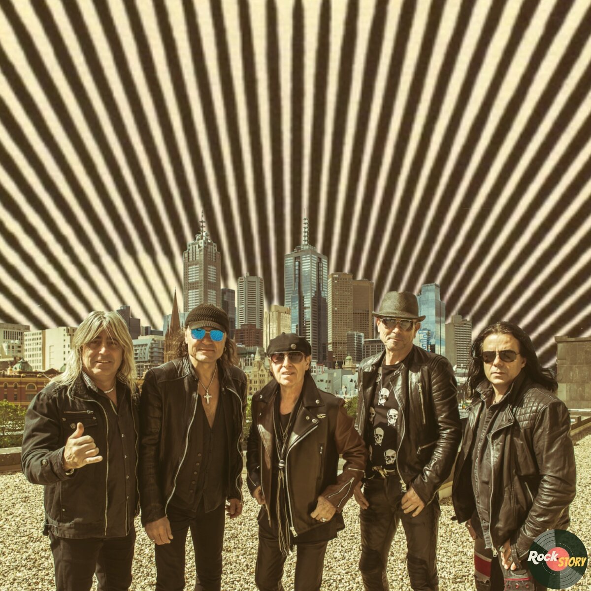 На фотографии: участники группы Scorpions 