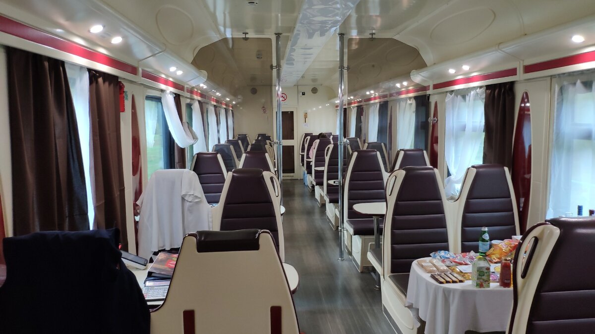 Вагон ресторан внутри